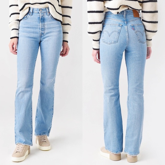 Levi’s Ribcage Boot Cut Jeans High Rise Size 27 - Picture 10 of 10